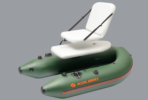 Kolibri K-180F (Колибри К-180Ф) зеленая надувная гребная лодка + Air-Deck