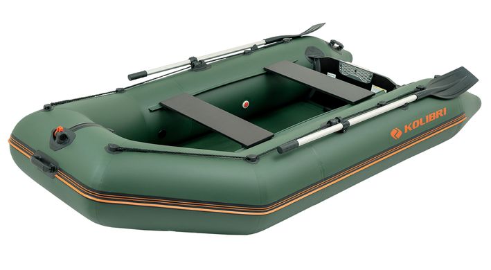 Kolibri KM-280 (Колибри КМ-280) зелёная моторная надувная лодка, без настила