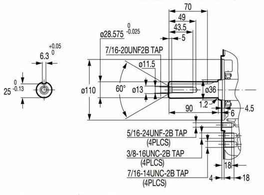 Двигатель бензиновый Loncin LC 2V80 FD (вал E)