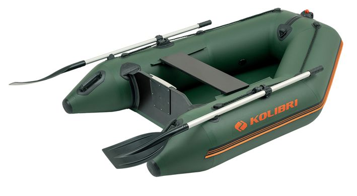 Kolibri KM-200 (Колібрі КМ-200) зелений моторний надувний човен + слань-килимок