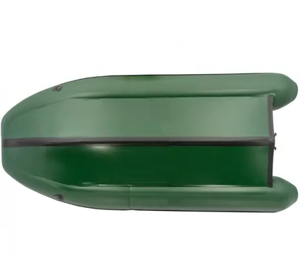 Kolibri KM-400DSL (Колибри КМ-400ДСЛ) зелёная моторная килевая надувная лодка + фанерный пайол
