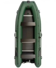 Kolibri KM-450DSL (Колібрі КМ-450ДСЛ) зелений моторний кільовий надувний човен + фанерний пайол