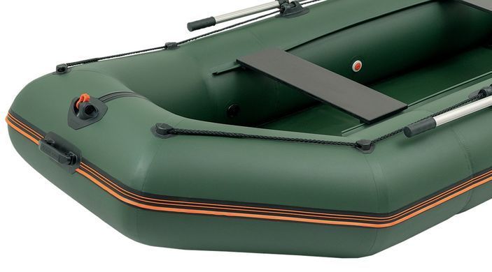 Kolibri KM-330 (Колибри КМ-330) зелёная моторная надувная лодка + слань-книжка