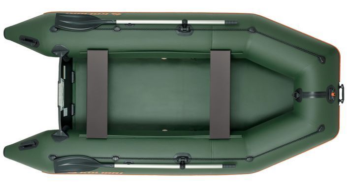 Kolibri KM-330 (Колибри КМ-330) зелёная моторная надувная лодка + слань-книжка