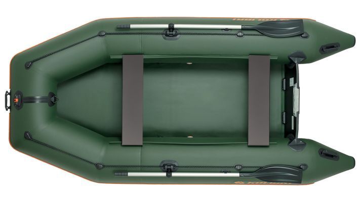 Kolibri KM-330 (Колибри КМ-330) зелёная моторная надувная лодка + слань-книжка