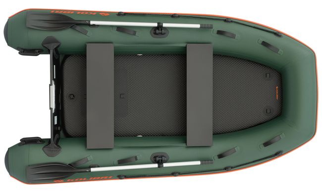 Kolibri KM-300XL (Колибри КМ-300ХЛ) зелёная моторная надувная лодка + Air-Deck