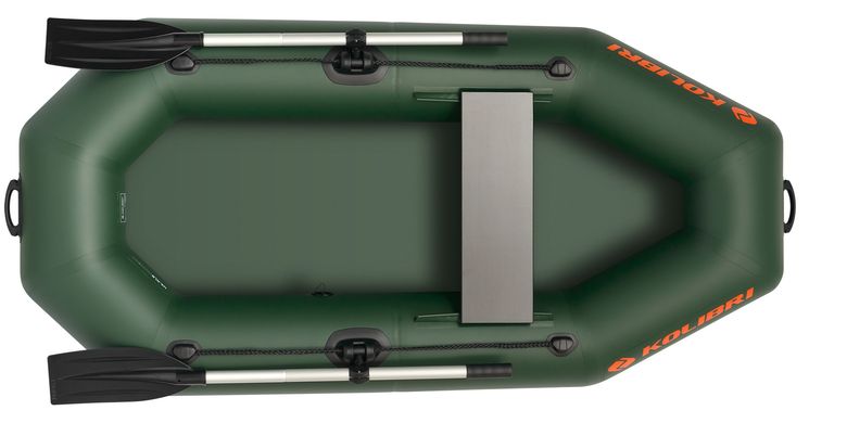 Kolibri K-210 (Колібрі К-210) зелений надувний гребний човен, без настилу