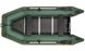 Kolibri KM-330D (Колибри КМ-330Д) зелёная моторная килевая надувная лодка + фанерный пайол