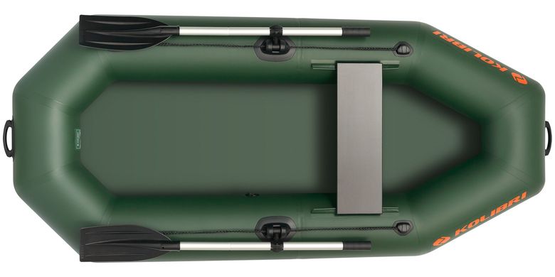 Kolibri K-230 (Колибри К-230) зелёная надувная гребная лодка, без настила