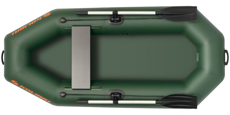 Kolibri K-230 (Колібрі К-230) зелений надувний гребний човен, без настилу
