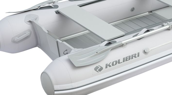Kolibri KM-330DXL (Колібрі КМ-330ДХЛ) моторний кільовий надувний човен + алюмінієвий пайол