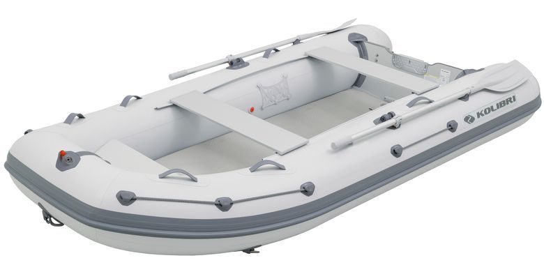Kolibri KM-330DXL (Колибри КМ-330ДХЛ) моторная килевая надувная лодка + алюминиевый пайол
