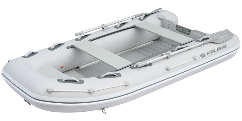 Kolibri KM-330DXL (Колибри КМ-330ДХЛ) моторная килевая надувная лодка + алюминиевый пайол