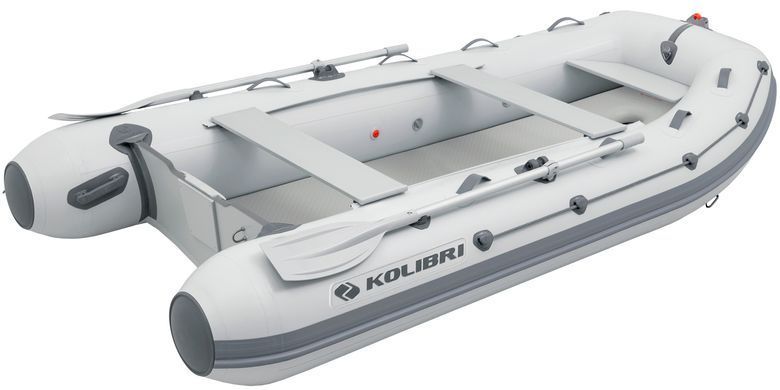 Kolibri KM-330DXL (Колибри КМ-330ДХЛ) моторная килевая надувная лодка + алюминиевый пайол