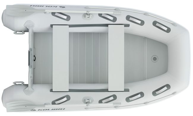 Kolibri KM-300DXL (Колибри КМ-300ДХЛ) моторная килевая надувная лодка + алюминиевый пайол