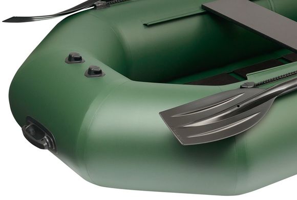 Kolibri K-280CT (Колибри К-280СТ) зелёная надувная гребная лодка, без настила