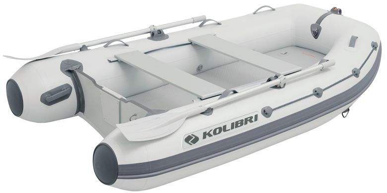 Kolibri KM-270DXL (Колібрі КМ-270ДХЛ) моторний кільовий надувний човен + алюмінієвий пайол