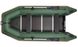 Kolibri KM-360D (Колибри КМ-360Д) зелёная моторная килевая надувная лодка + фанерный пайол