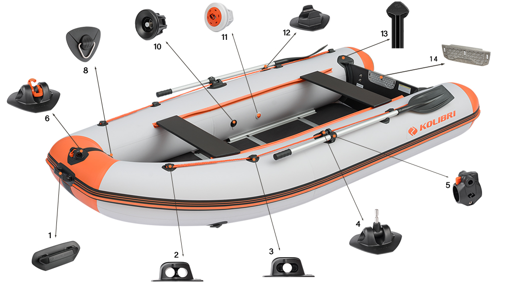 Фурнітура човна Колібрі Sea Line KM-330DSL