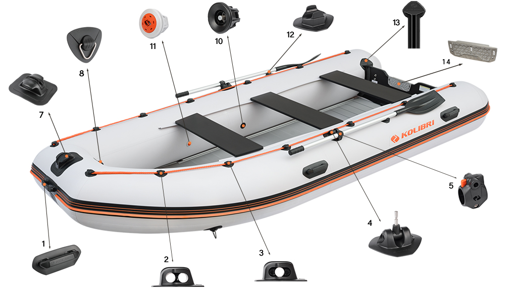 Фурнітура човна Колібрі Sea Line KM-400DSL