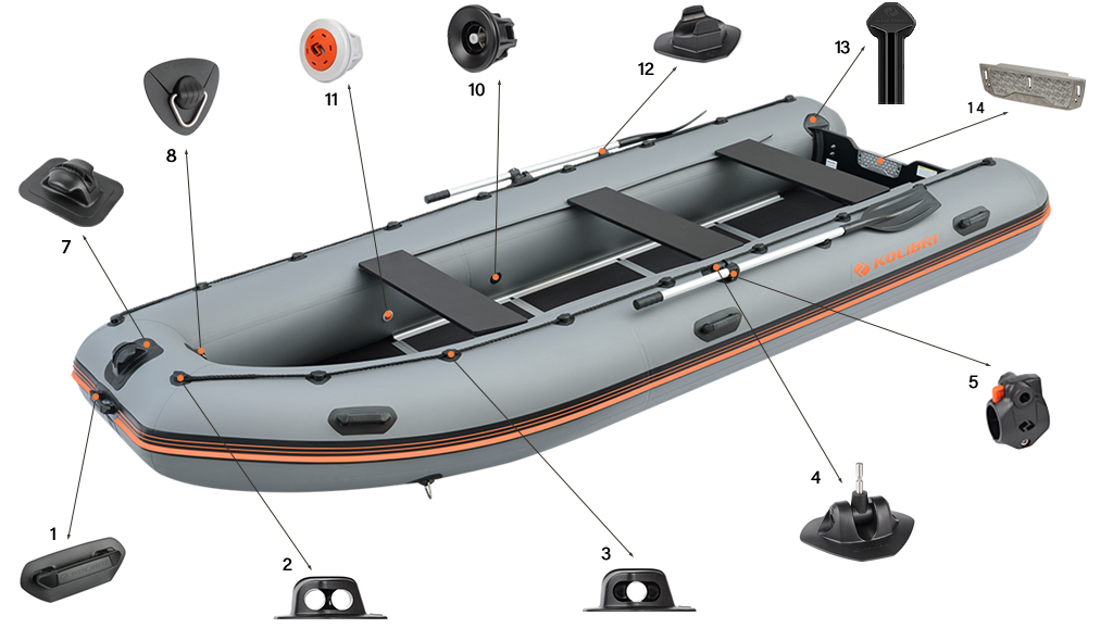 Фурнитура лодки Колибри Sea Line KM-450DSL